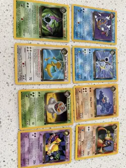 Pokemon Team Rocket Rare Dark Cards Lot by Wizards of the Coast - 7 Cards - Image 1
