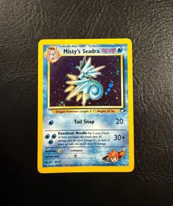 2000 Pokemon Gym Heroes #9 Misty's Seadra Holo Prerelease Promo Card - Image 1