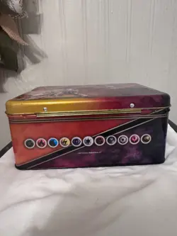 Pokemon TCG Sun & Moon Collectors Tin Metal Chest Lunchbox 2017 + Cards Lot - Image 3