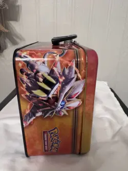 Pokemon TCG Sun & Moon Collectors Tin Metal Chest Lunchbox 2017 + Cards Lot - Image 5