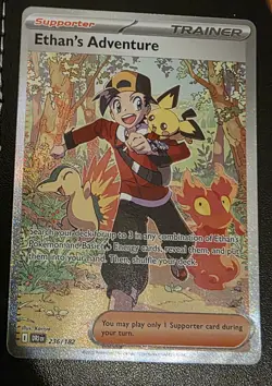 Pokemon TCG Destined Rivals SIR Ethan's Adventure Card 236/182 - Image 4