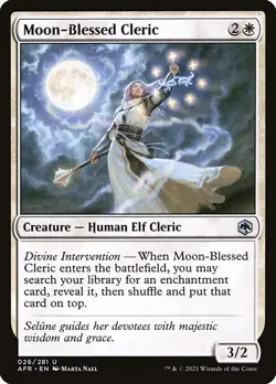 [MTG] Moon-Blessed Cleric (026) (AFR) LP-HP - Image 1