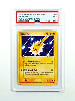 Pokemon PSA 7 Pikachu #5 Poke Card Creator WB Kids 2004 English - Image 1