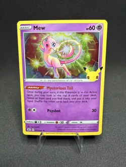 NM Mew 11/25 Holo Rare Celebrations Pokemon English Card - Image 1