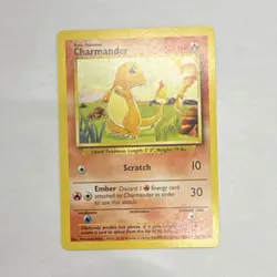 Pokemon Charmander 46/102 Base Set Regular Common 50 HP Basic Nintendo - Image 1