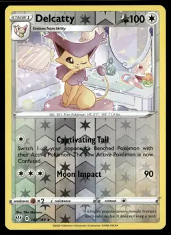 Delcatty 142/189 Rare Darkness Ablaze Pokemon Reverse Holo Near Mint - Image 1