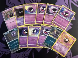 Gastly- Pokemon Card TCG (12 Card Lot), Vintage-Modern - Image 1