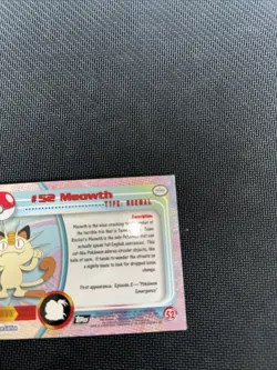 Pokemon Topps Pokemon Card #52 Meowth LP - Image 3