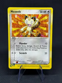 Pokemon TCG Meowth EX Team Magma vs Team Aqua 42/95 Regular Common MP - Image 1