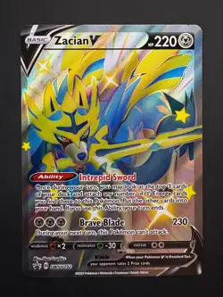 Zacian V SWSH292 Pokemon SWSH Black Star Promo Crown Zenith Box Near Mint (NM) - Image 1