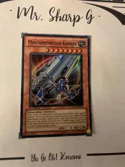 MASCHINENWESEN KANONE - 1. AUFLAGE PRC1-DE011 DEUTSCH Yu-Gi-Oh! CARD SUPER RARE - Image 4