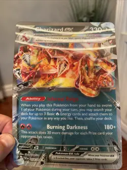 JUMBO Lenticular Charizard ex 054/091 Box Exclusive Promo Pokemon - Image 2