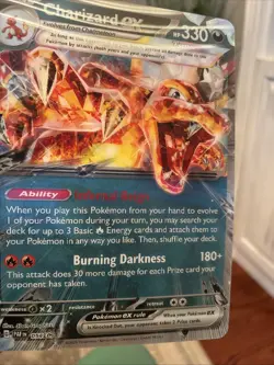 JUMBO Lenticular Charizard ex 054/091 Box Exclusive Promo Pokemon - Image 3