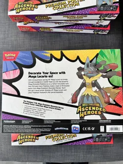 Pokemon TCG Ascended Heroes Mega Lucario Premium Poster Collection New & Sealed - Image 3