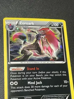 Pokemon Zoroark 91/162 Cosmos Holo Rare XY Breakthrough Pokemon TCG NM - Image 2