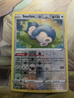 Snorlax 131/185 Holo Rare Reverse Holo English Pokemon Vivid Voltage SWSH Clean - Image 1