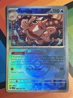 Seaking (Poke Ball Pattern) 021/131 Sv: Prismatic Evolutions Holo NM Pokemon x1 - Image 1