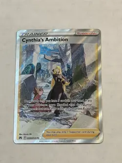 Pokemon TCG Cynthia's Ambition GG60/GG70 Crown Zenith Ultra Rare Holo NM - Image 3