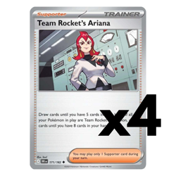 4x Team Rocket's Ariana - 171/182 - SV10: Destined Rivals Pokemon Playset x4 - Image 1