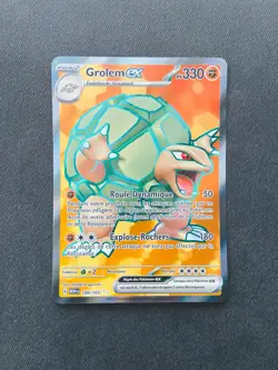 Carte Pokemon Grolem Ex 189/165 FA Full Art Pokemon 151 EV3.5 NEUF - Image 1