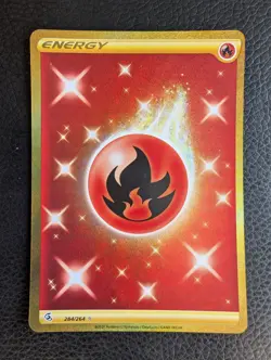 Fire Energy - 284/264 Fusion Strike (Pokemon) Golden Hyper Rare - Image 1