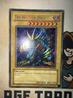 Tri-Horned Dragon - Lob-000 - Ultra Rare - Unlimited - Yugioh NM - Image 2