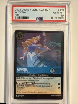 Disney Lorcana The First Chapter Aurora - #139 FOIL PSA 10 - Image 1