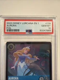 Disney Lorcana The First Chapter Aurora - #139 FOIL PSA 10 - Image 3