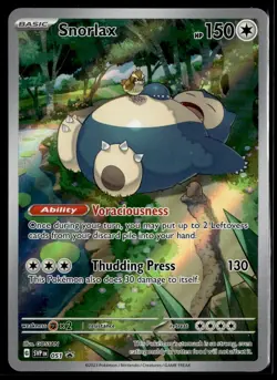 Snorlax SVP 051 SVP051 Full Art 151 Holo ETB English Promo Pokemon Card (LP) - Image 1