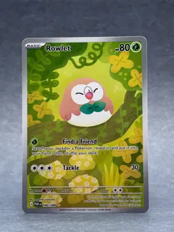 Pokemon - 090/088 Rowlet ME03 Perfect Order Illustration Rare Holo NM TCG - Image 1