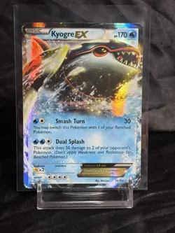 Pokemon TCG Kyogre EX Ultra Rare Full Art Holo Dark Explorers 26/108 170 -HP- - Image 1
