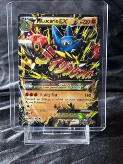 Pokemon M Mega Lucario EX 55/111 Furious Fists Ultra Rare Holo -LP- - Image 1