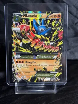 Pokemon M Mega Lucario EX 55/111 Furious Fists Ultra Rare Holo -LP- - Image 2