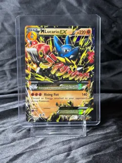 Pokemon M Mega Lucario EX 55/111 Furious Fists Ultra Rare Holo -LP- - Image 3