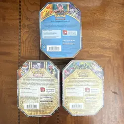 Pokemon TCG Battle Heart & Shiny Kalos Tin Lot Pikachu Mewtwo Zygarde Sealed - Image 3