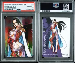 PSA 10 One Piece Boa Hancock Our Memories Wafers Card Japanese 2018 Authentic - Image 3