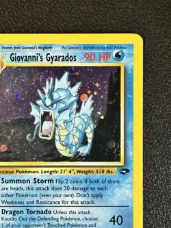 Giovanni’s Gyarados 5/132 Holo Gym Challenge Pokemon - Image 3