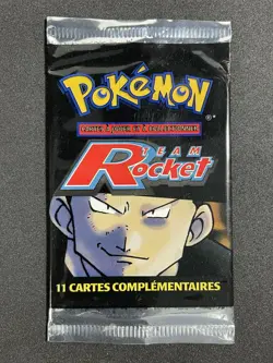Booster VIDE/EMPTY Pokemon Giovanni Team Rocket Francais Ultra Rare - Image 1