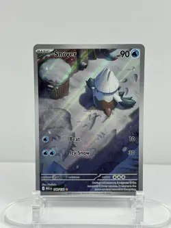 Pokemon TCG Snover 140/132 Me01 Mega Evolution Illustration Rare Holo Full Art - Image 1