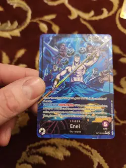 One Piece Adventure On Kami's Island Enel OP15-058 Leader Alt Art English - Image 1