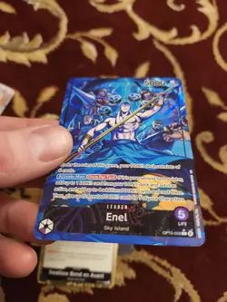 One Piece Adventure On Kami's Island Enel OP15-058 Leader Alt Art English - Image 3