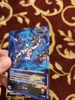 One Piece Adventure On Kami's Island Enel OP15-058 Leader Alt Art English - Image 4