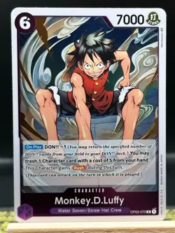 One Piece TCG - Monkey.D.Luffy - OP03-070 RARE Foil - English - Image 1