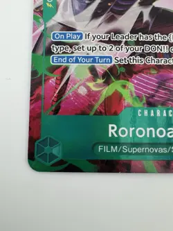 One Piece OP15 Roronoa Zoro OP13-037 TR Foil - Adventure On Kami's Island Eng - Image 3