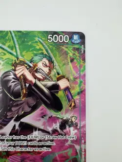 One Piece OP15 Roronoa Zoro OP13-037 TR Foil - Adventure On Kami's Island Eng - Image 5