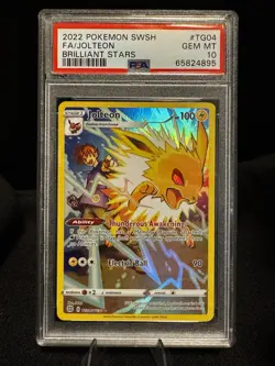 PSA 10 GEM MINT - Jolteon TG04/TG30 Swsh09: Brilliant Stars Trainer Gallery Holo - Image 1