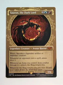 Magic: The Gathering Sauron The Dark Lord Non Foil Showcase M0329 - Image 1