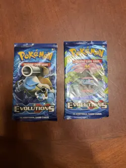 Pokemon TCG: XY- (2) EVOLUTIONS Booster Packs- NEW/FACTORY SEALED - Image 1