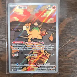 Pokemon Numel Holo ASC 223/217 Basic Fire Ability 80 HP Card Nintendo 2026 - Image 1