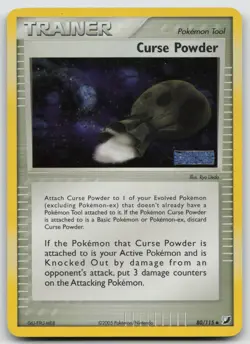 Curse Powder 80/115 Ex Unseen Forces Reverse Holo Stamped Trainer Pokemon Card - Image 1